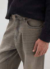 OVS Brown Baggy Jeans In Pure Cotton