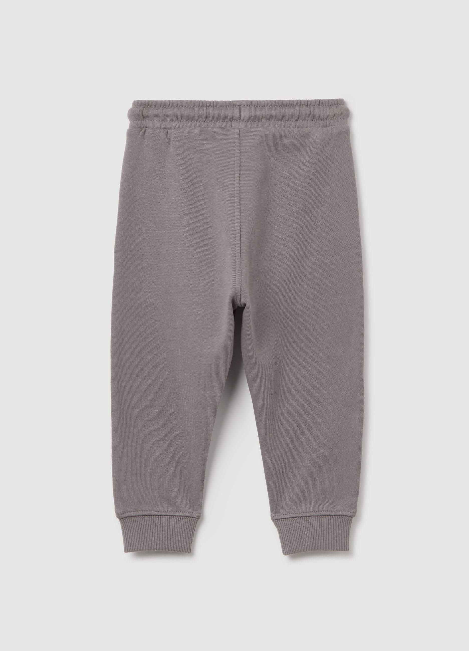 OVS Children'S Jogger In Pure Grey Cotton