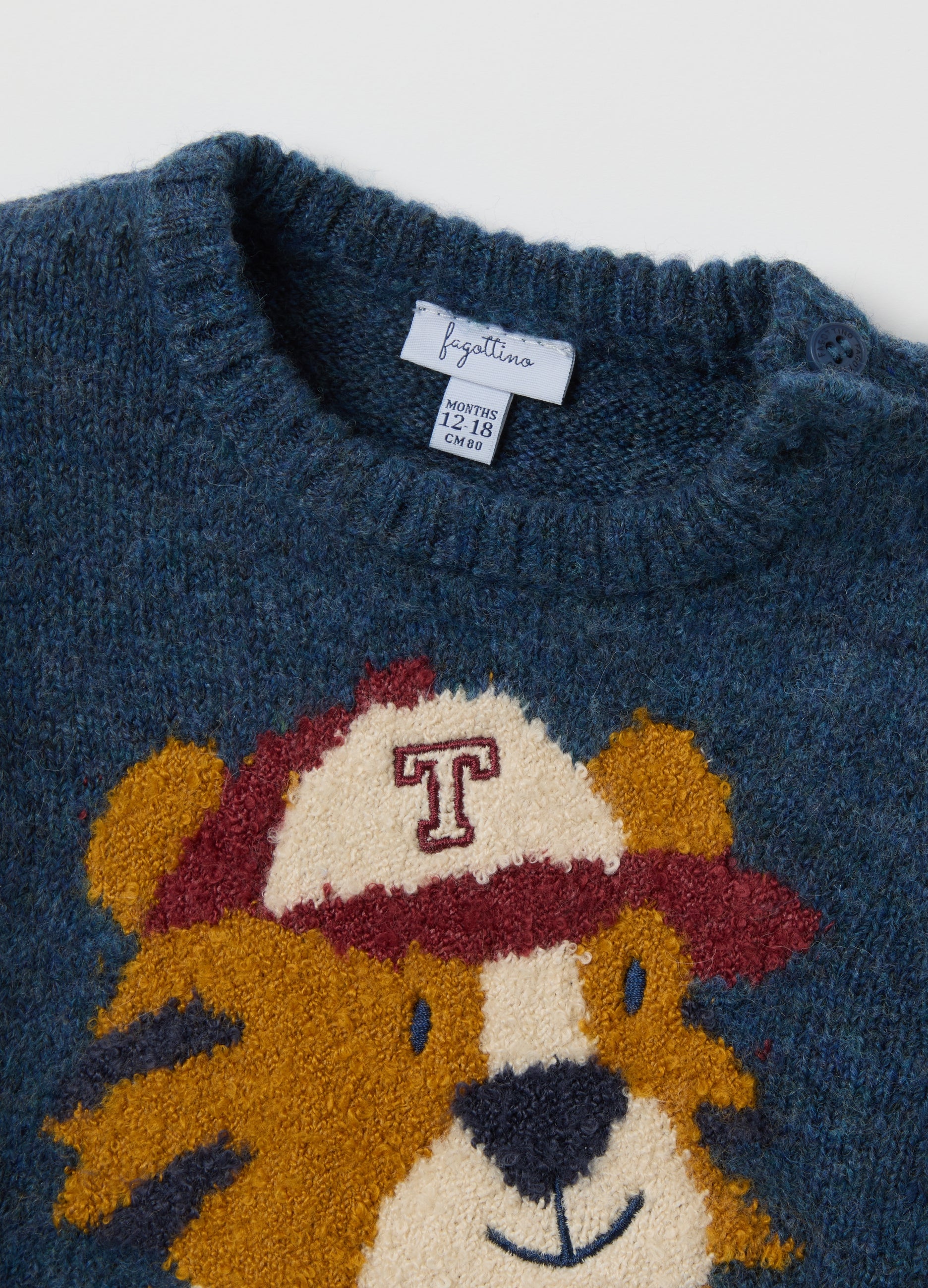 OVS Blue Children'S Regular Fit Jumper With Print