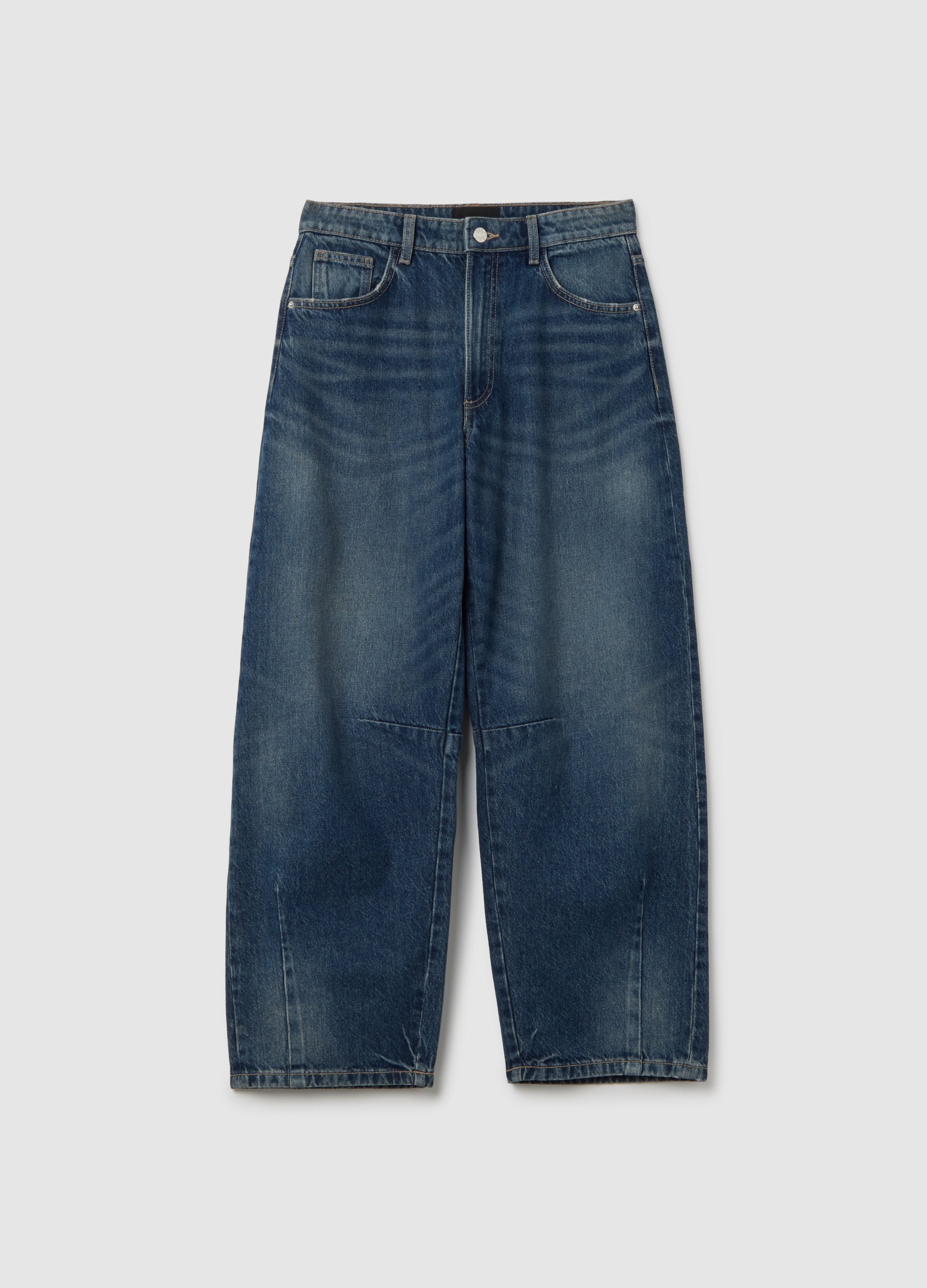 OVS Balloon Blue Cotton Jeans