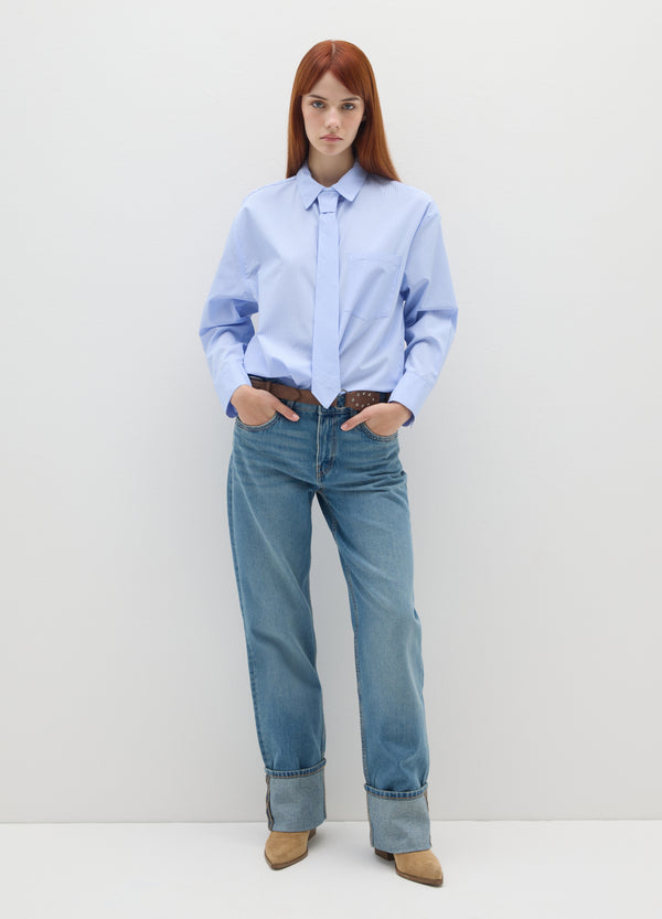 OVS Blue Poplin Shirt