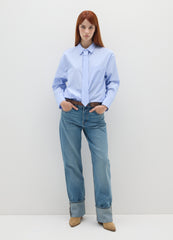 OVS Blue Poplin Shirt