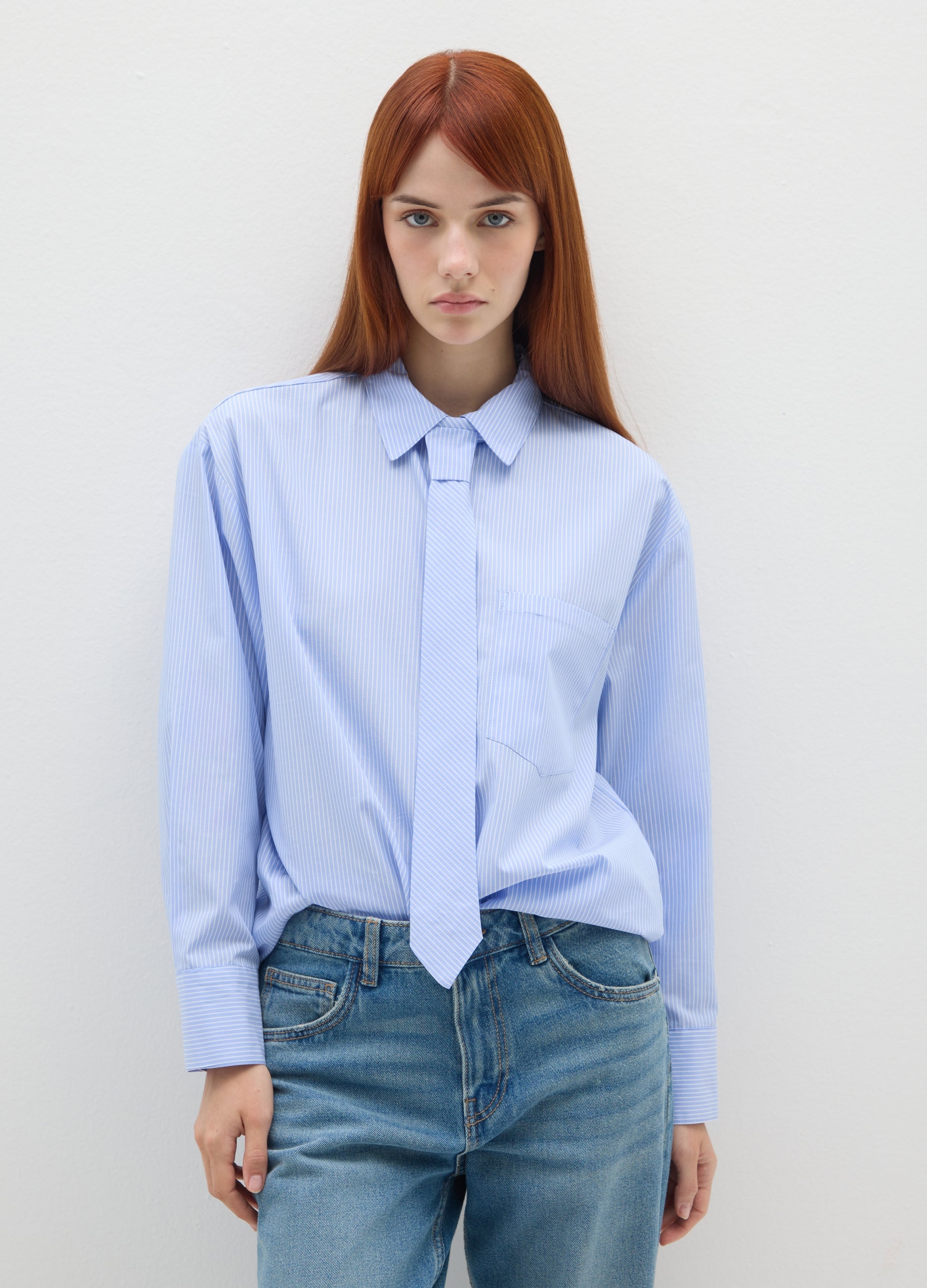 OVS Blue Poplin Shirt