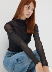 OVS Black Regular Fit Jumper With Long Sleeves