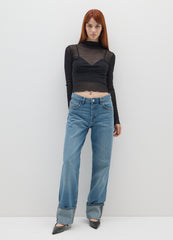 OVS Black Regular Fit Jumper With Long Sleeves