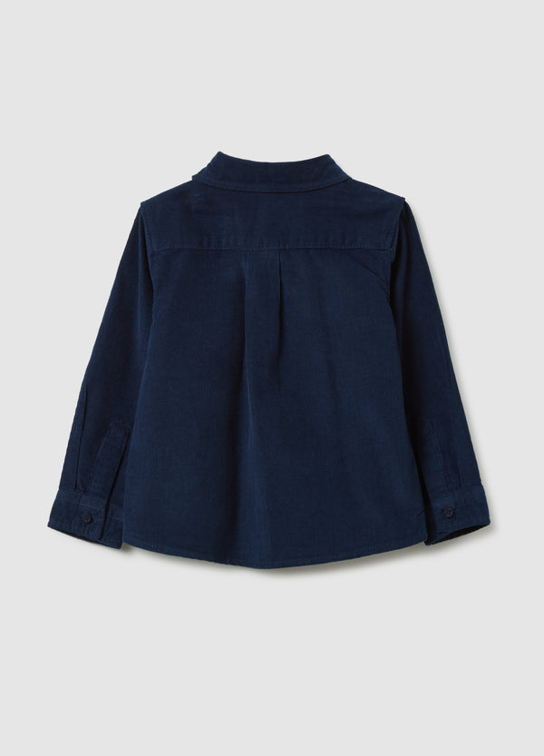 OVS Children'S Blue Pure Cotton Regular Fit Shirt