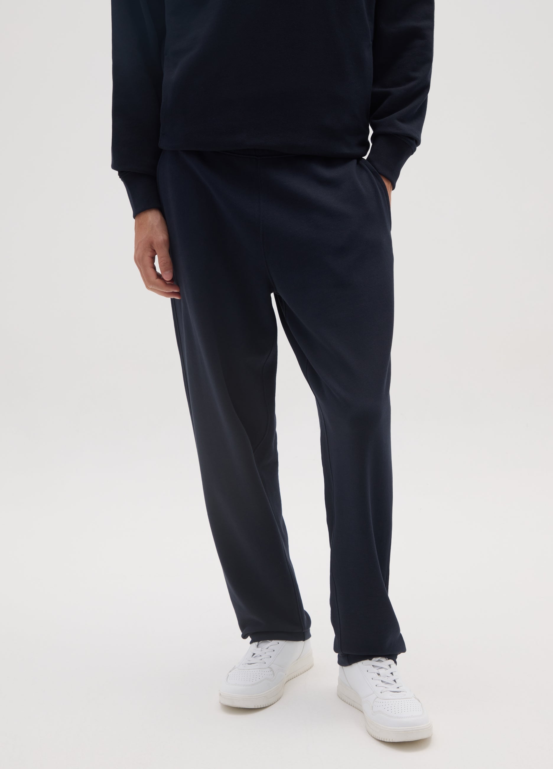 OVS Black Pure Cotton Trousers With Oversized Fit