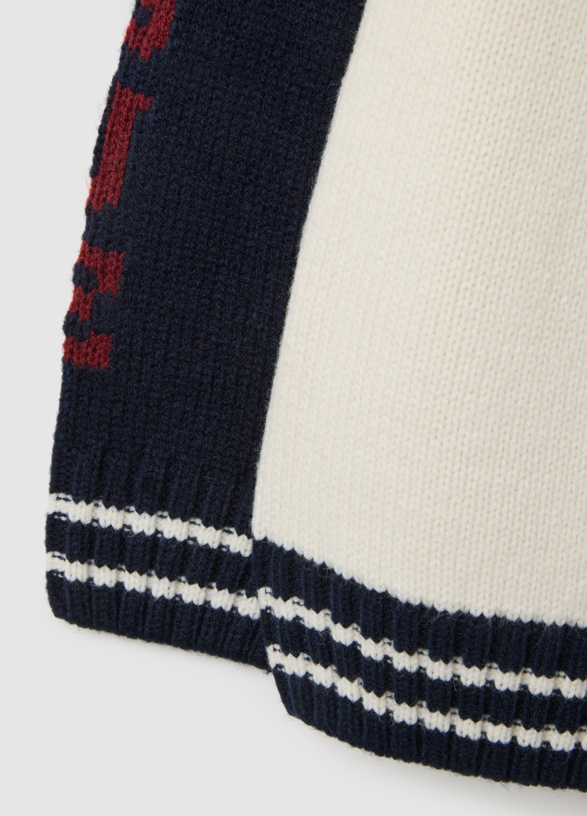 OVS Regular Fit White And Blue Children'S Cardigan