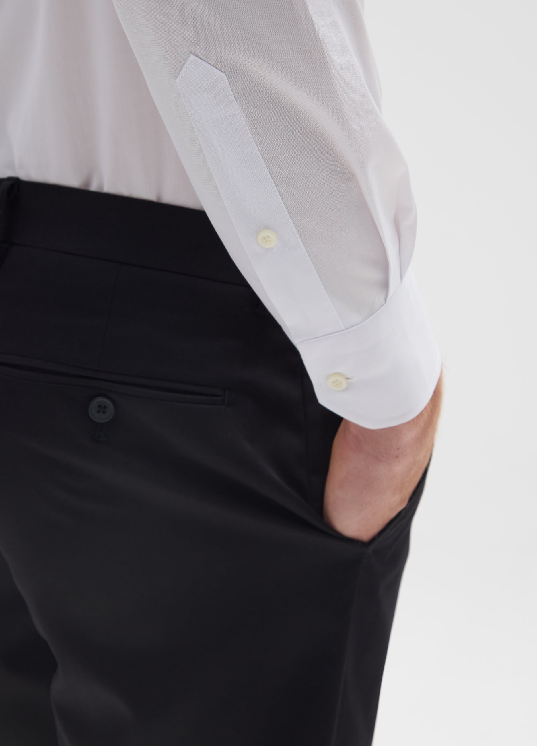 OVS White Regular Fit Easy Iron Shirt