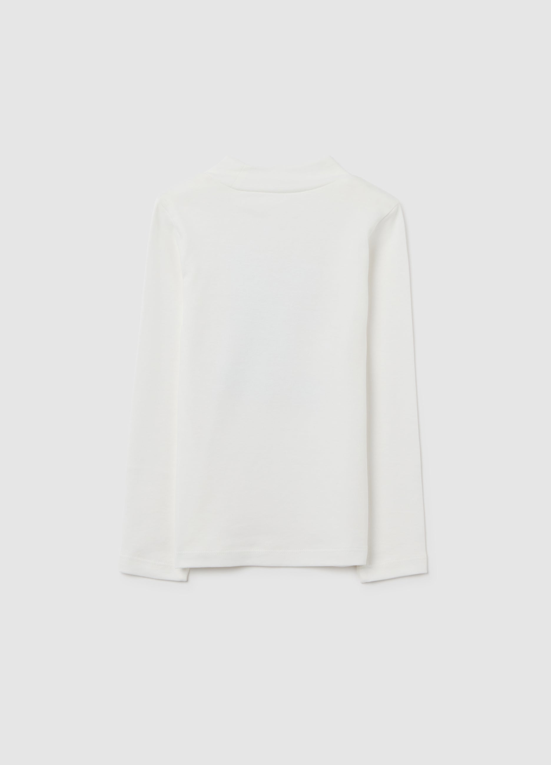 OVS Girls' White Pure Cotton Regular Fit Top