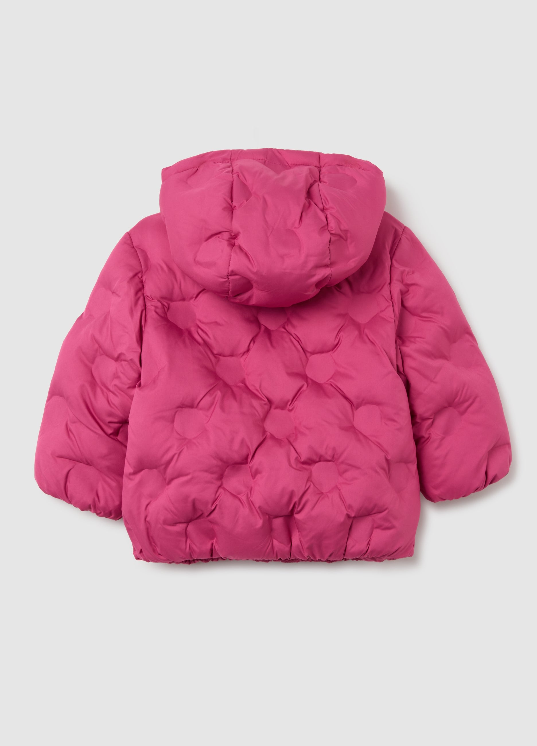 OVS Pink Padded Girls' Jacket Regular Fit With Hood