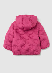 OVS Pink Padded Girls' Jacket Regular Fit With Hood
