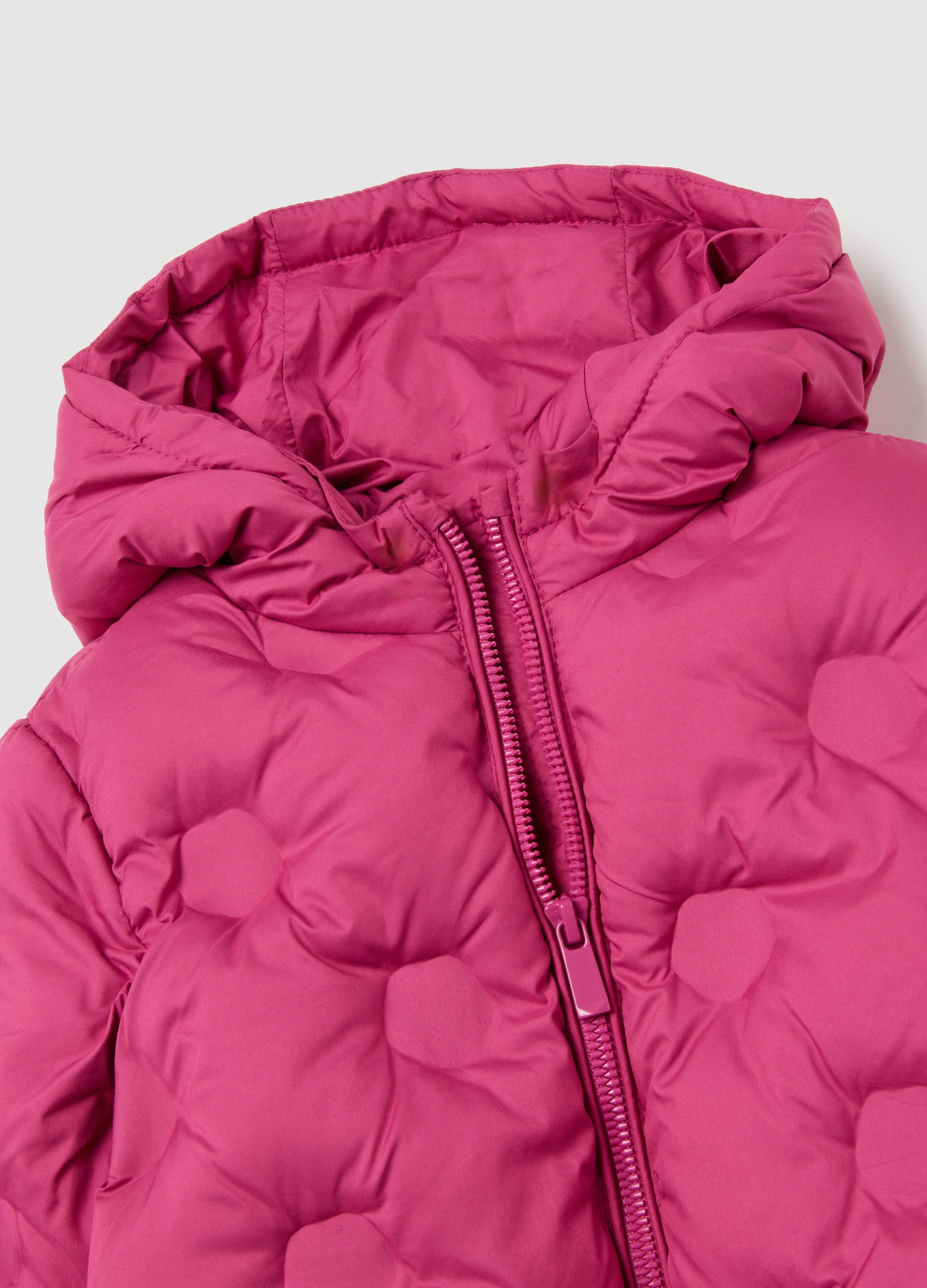 OVS Pink Padded Girls' Jacket Regular Fit With Hood
