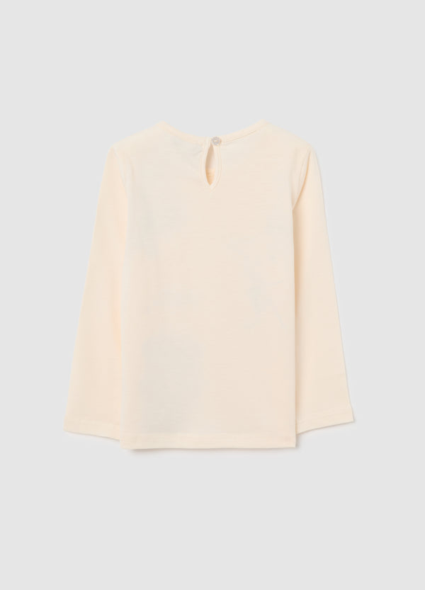 OVS Beige Pure Cotton Regular Fit Girl’S T-Shirt