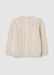 OVS Beige Regular Fit Baby Cardigan With Buttons