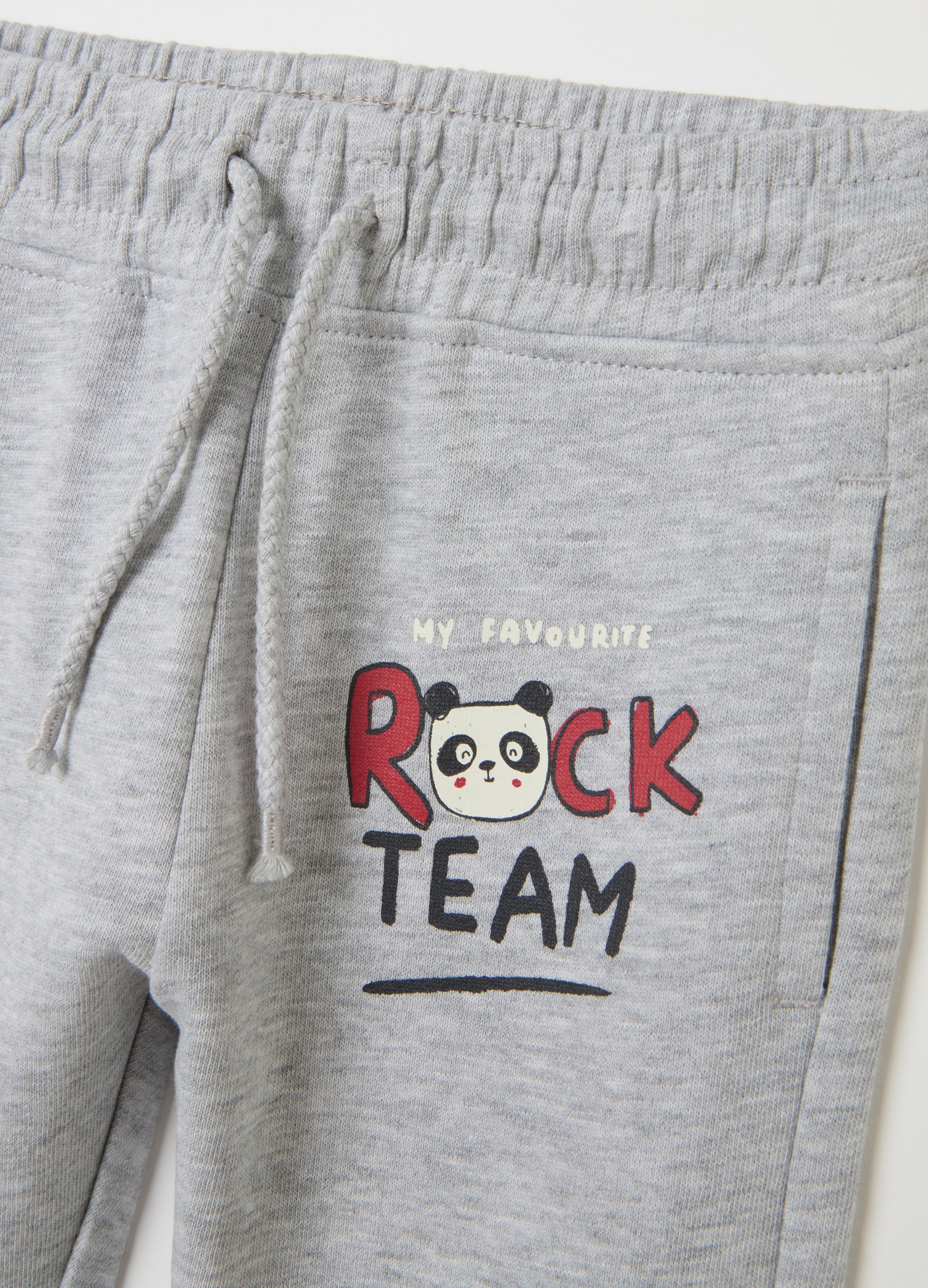 OVS Grey Regular Fit Pure Cotton Trousers For Boys