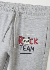 OVS Grey Regular Fit Pure Cotton Trousers For Boys