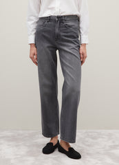 OVS Grey Regular Fit Pure Cotton Denim Trousers