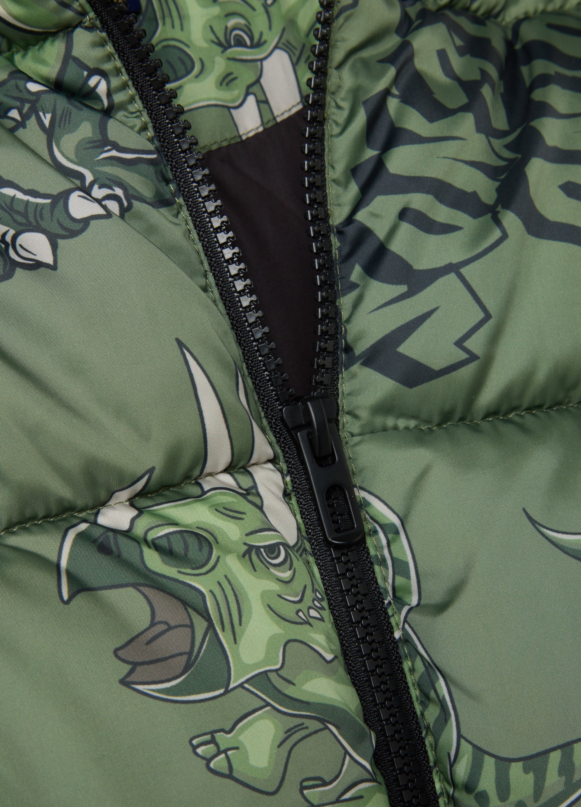 OVS Green Padded Kids Jacket With Hood