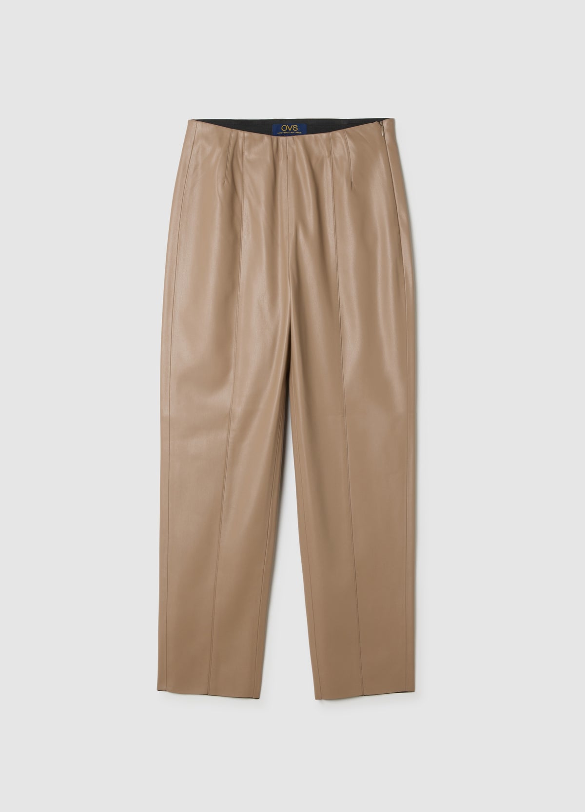 OVS Beige Faux Leather Slim Fit Leggings