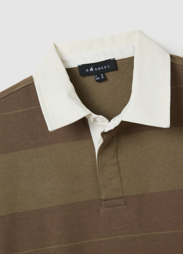 OVS Brown Pure Cotton Regular Fit Polo