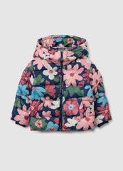 OVS Girls' Multicolour Padded Jacket Regular Fit With Removable Hood