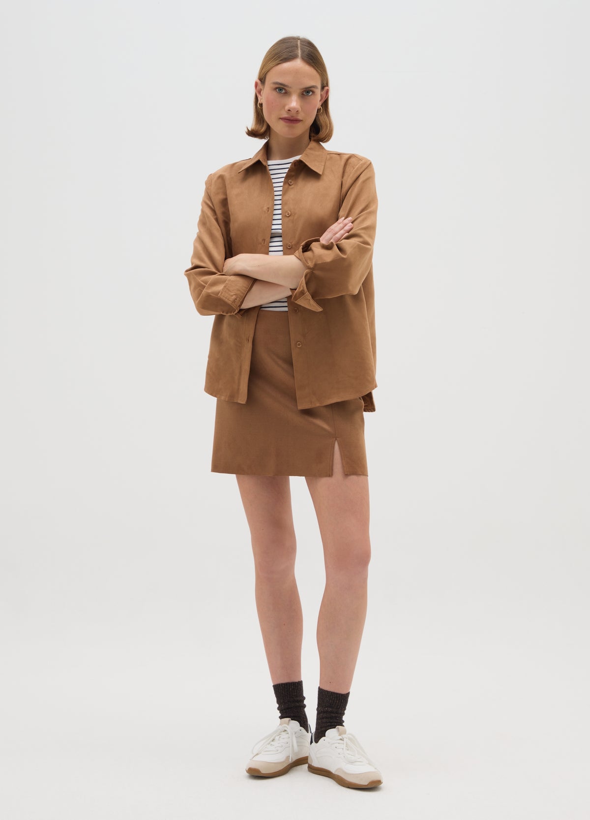 OVS Brown Regular Fit Shirt