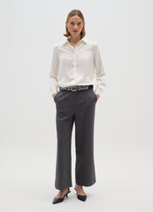 OVS White Satin Shirt Regular Fit