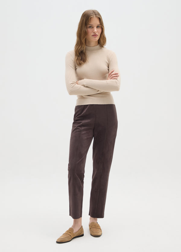 OVS Beige Fitted High-Neck Sweater