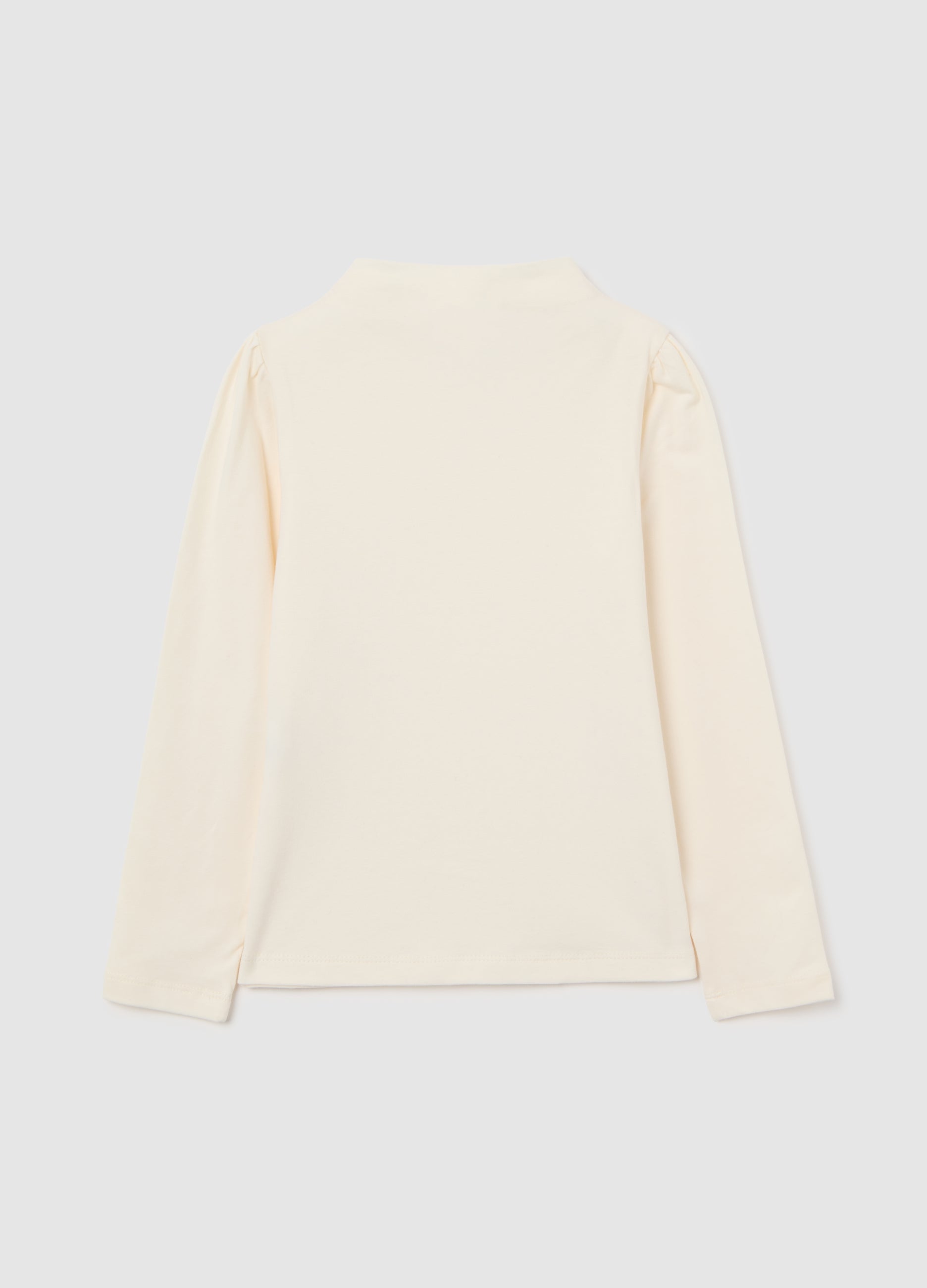 OVS Girls' Beige Stretch Cotton Jumper Regular Fit