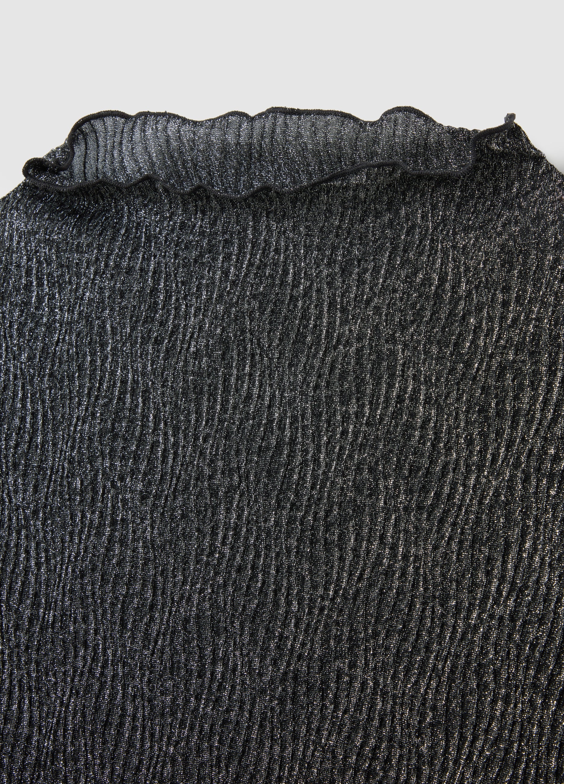 OVS Grey Long-Sleeve Lurex Top