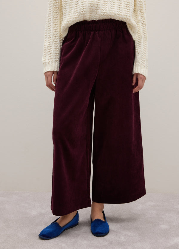 OVS Purple Corduroy Regular Fit Trousers