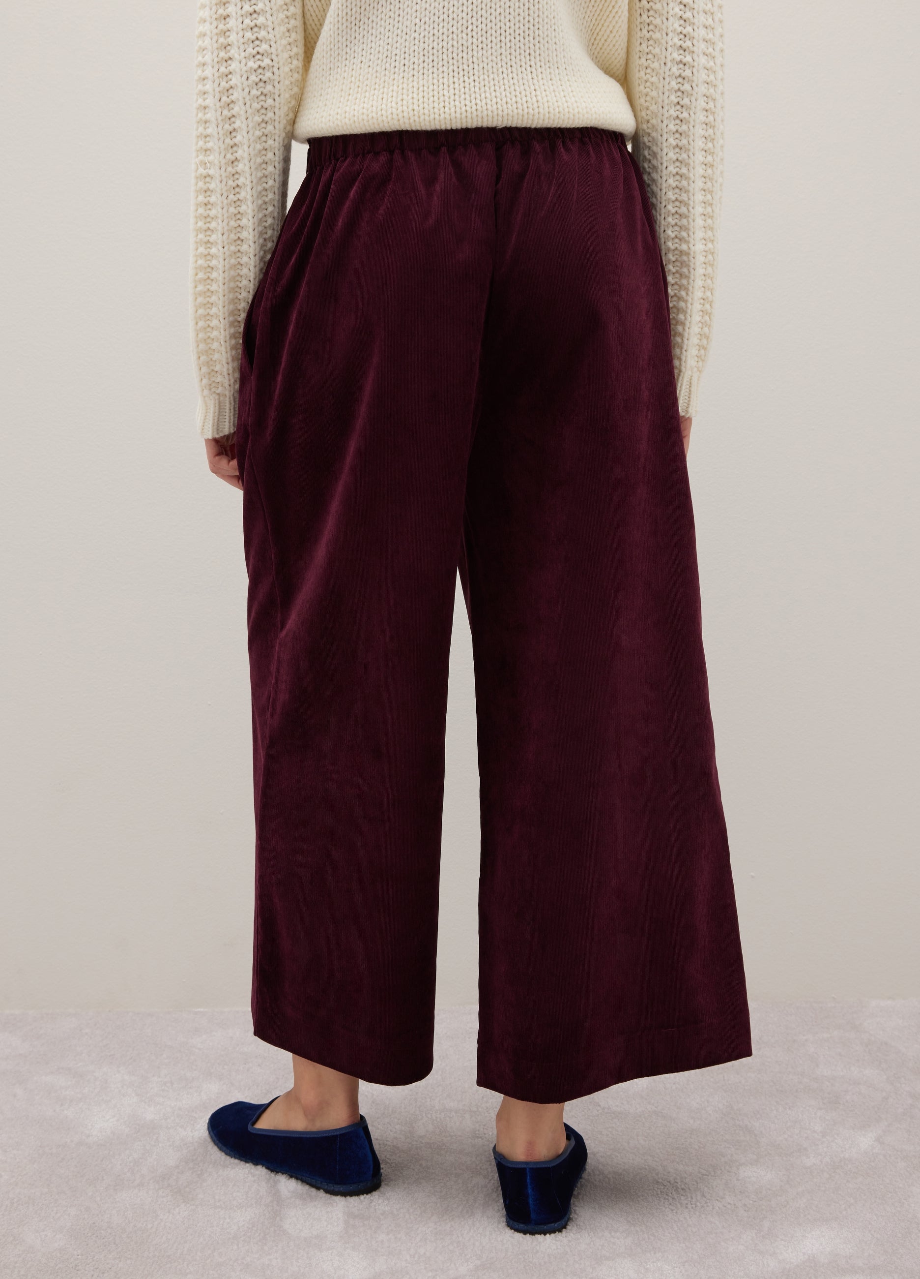 OVS Purple Corduroy Regular Fit Trousers