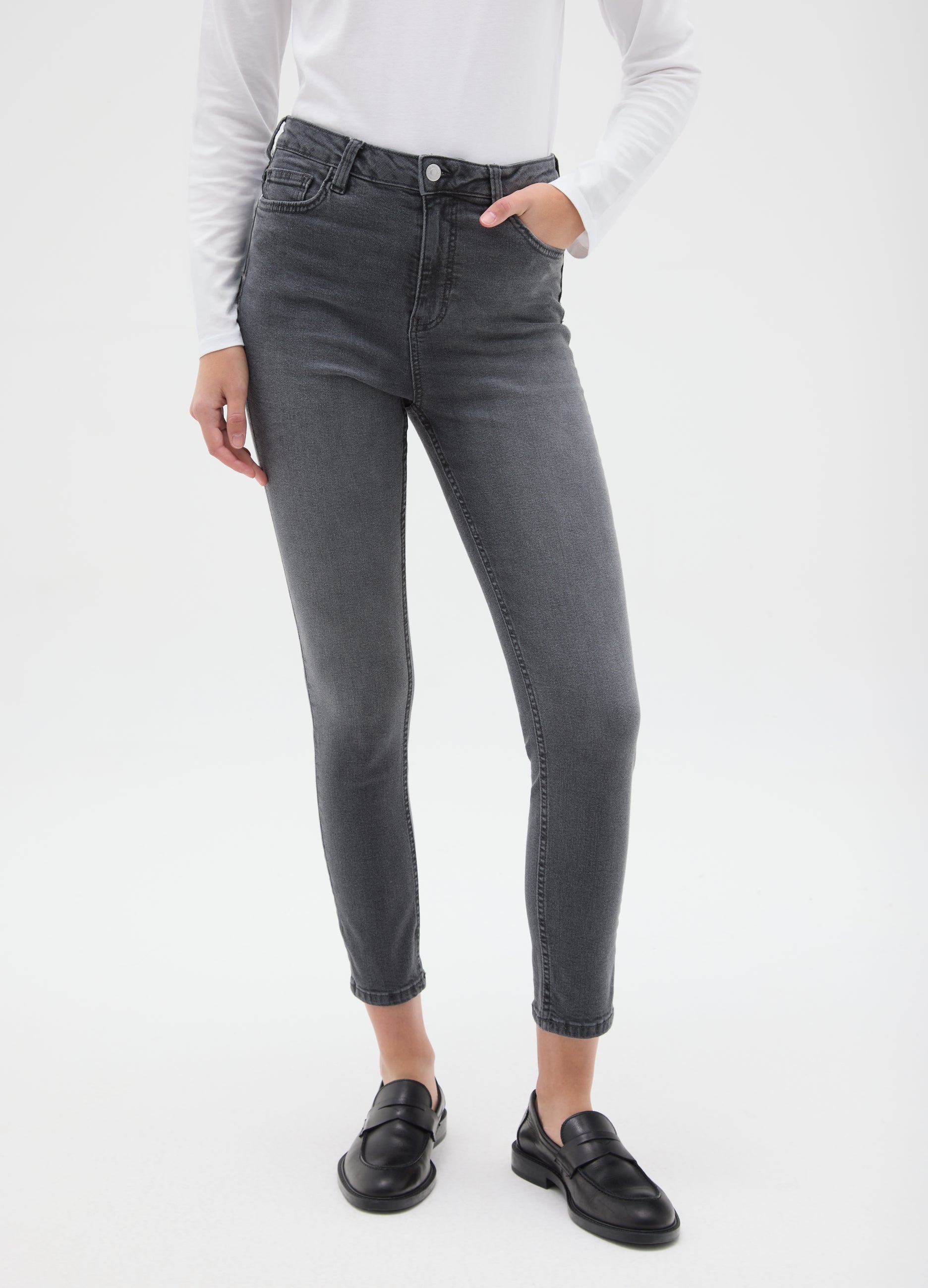 OVS Stretch Grey Skinny Jeans