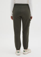 OVS Green Cotton Blend Regular Fit Cargo Trousers