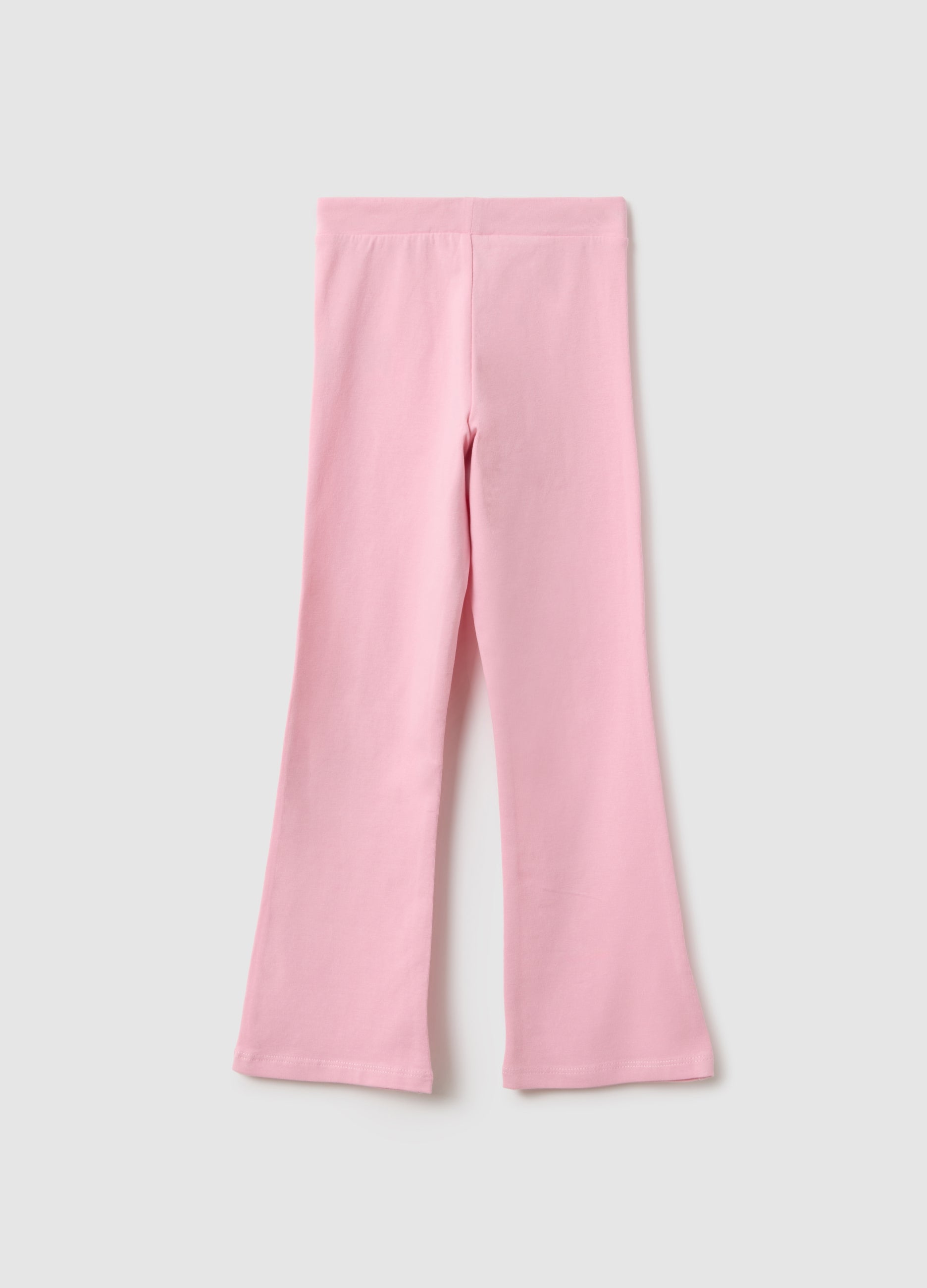 OVS Girls' Pink Stretch Cotton Flare Fit Leggings