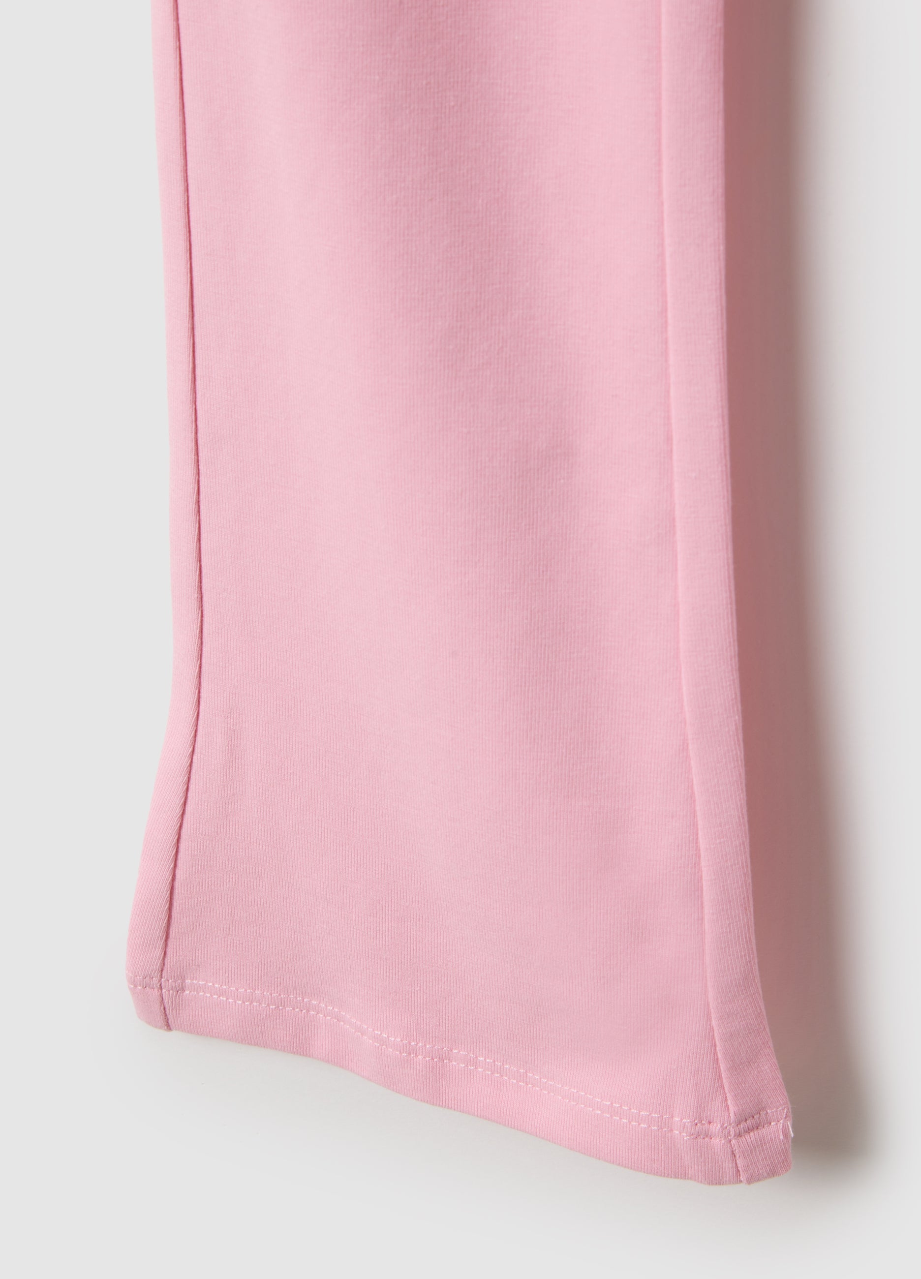 OVS Girls' Pink Stretch Cotton Flare Fit Leggings