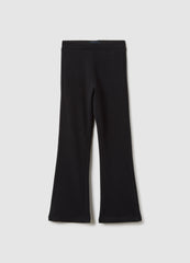 OVS Black Stretch Cotton Flare Fit Girl'S Leggings