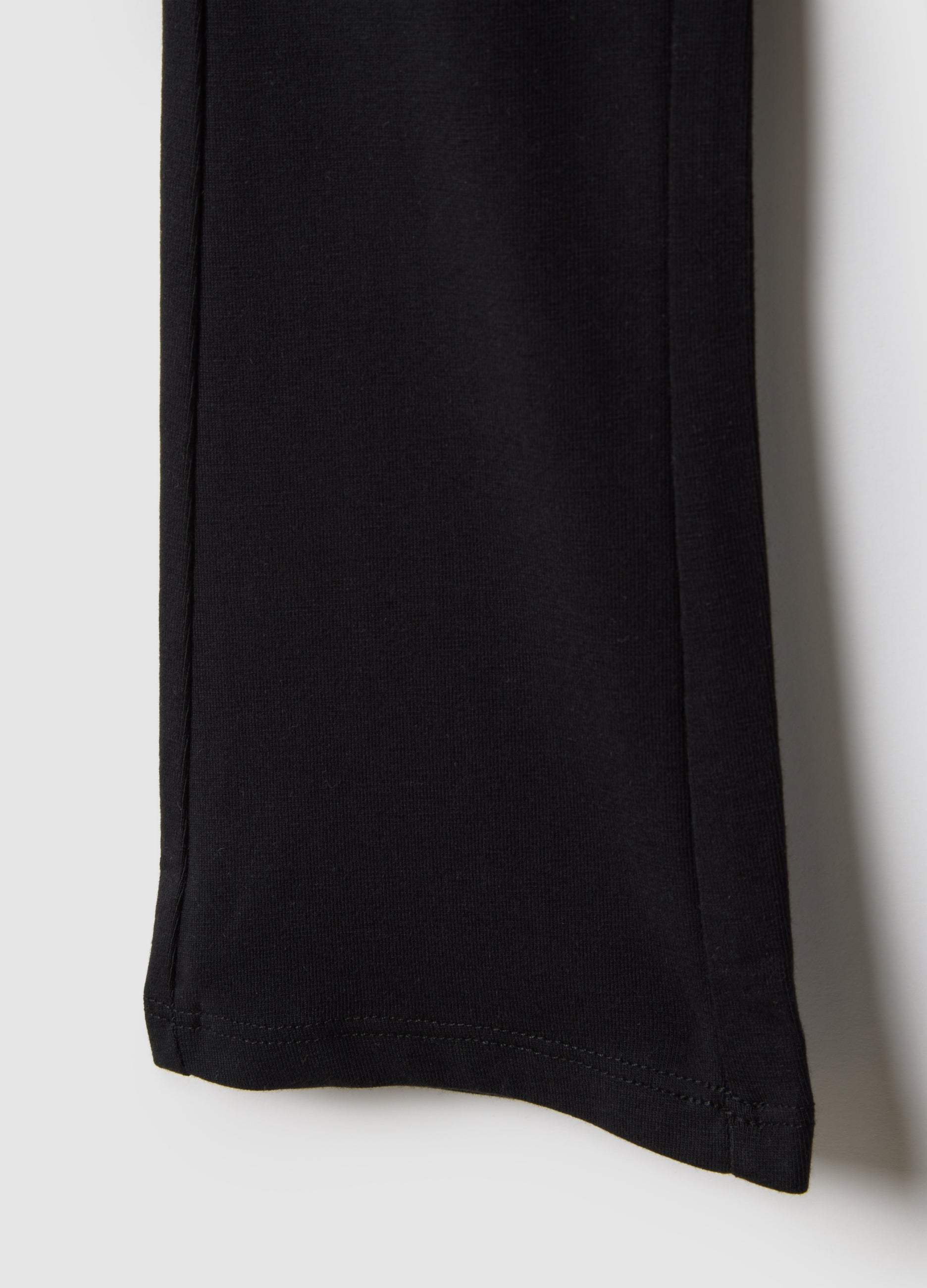 OVS Black Stretch Cotton Flare Fit Girl'S Leggings