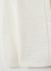 OVS White Pure Cotton Cardigan Regular Fit For Baby Girl