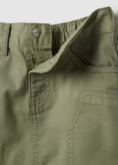 OVS Girls' Regular Fit Green Cotton Mini Skirt With Decorations