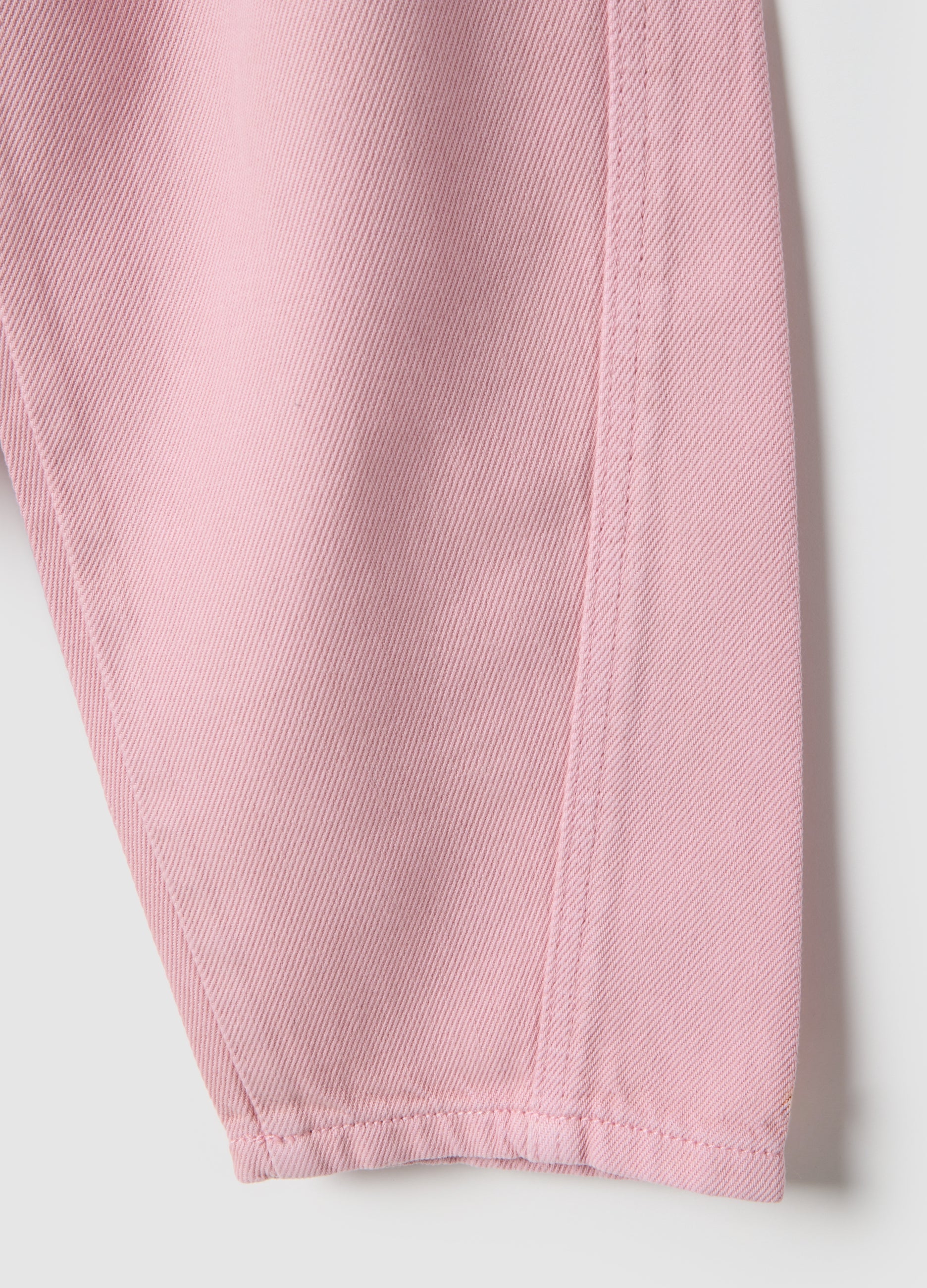 OVS Girls' Pink Pure Cotton Baggy Trousers