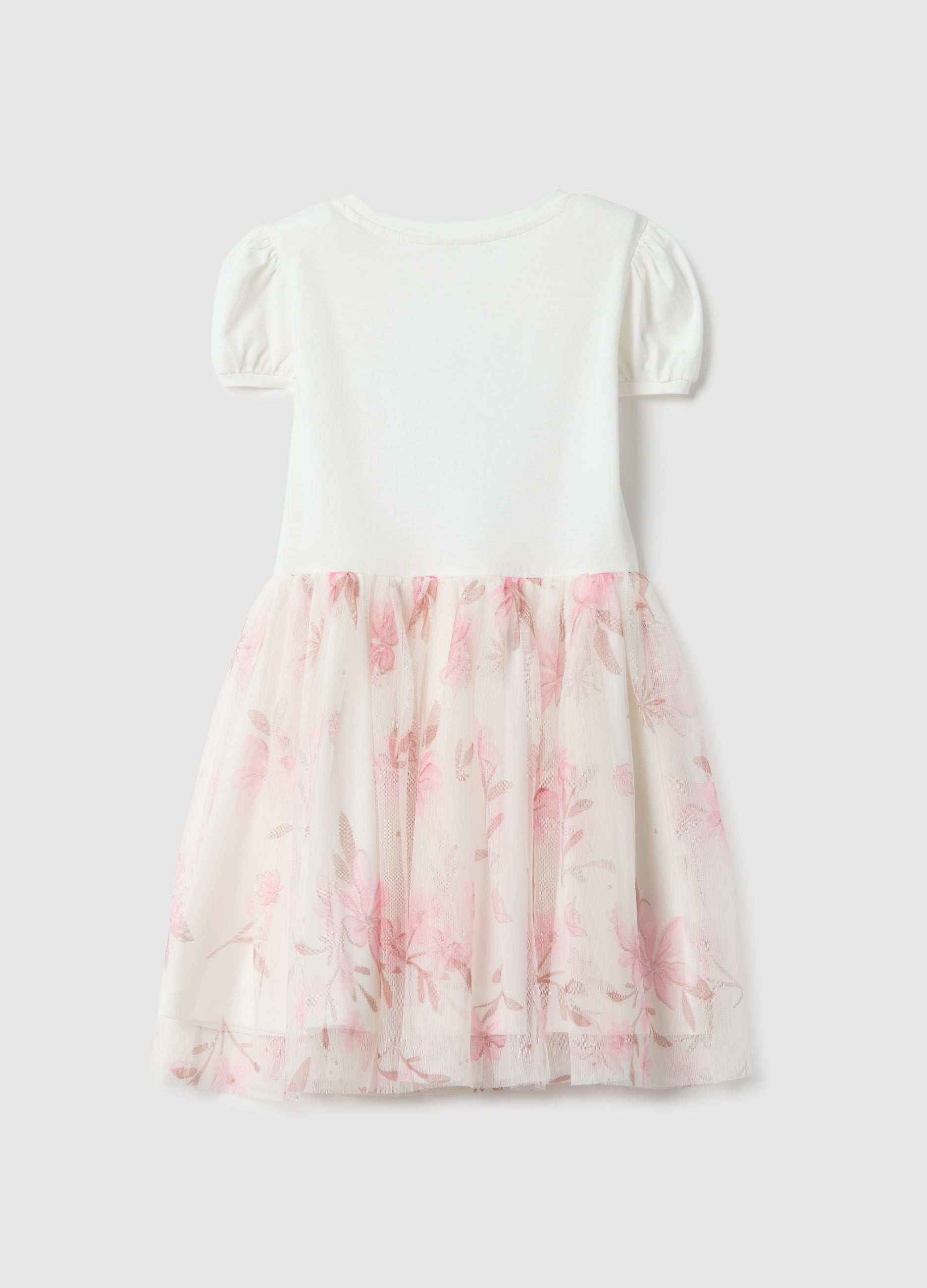 Ovs Elasticated Cotton Dress For Girls With Frozen Print