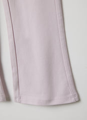 Ovs Pink Stretchy Cotton Regular Fit Leggings For Girls