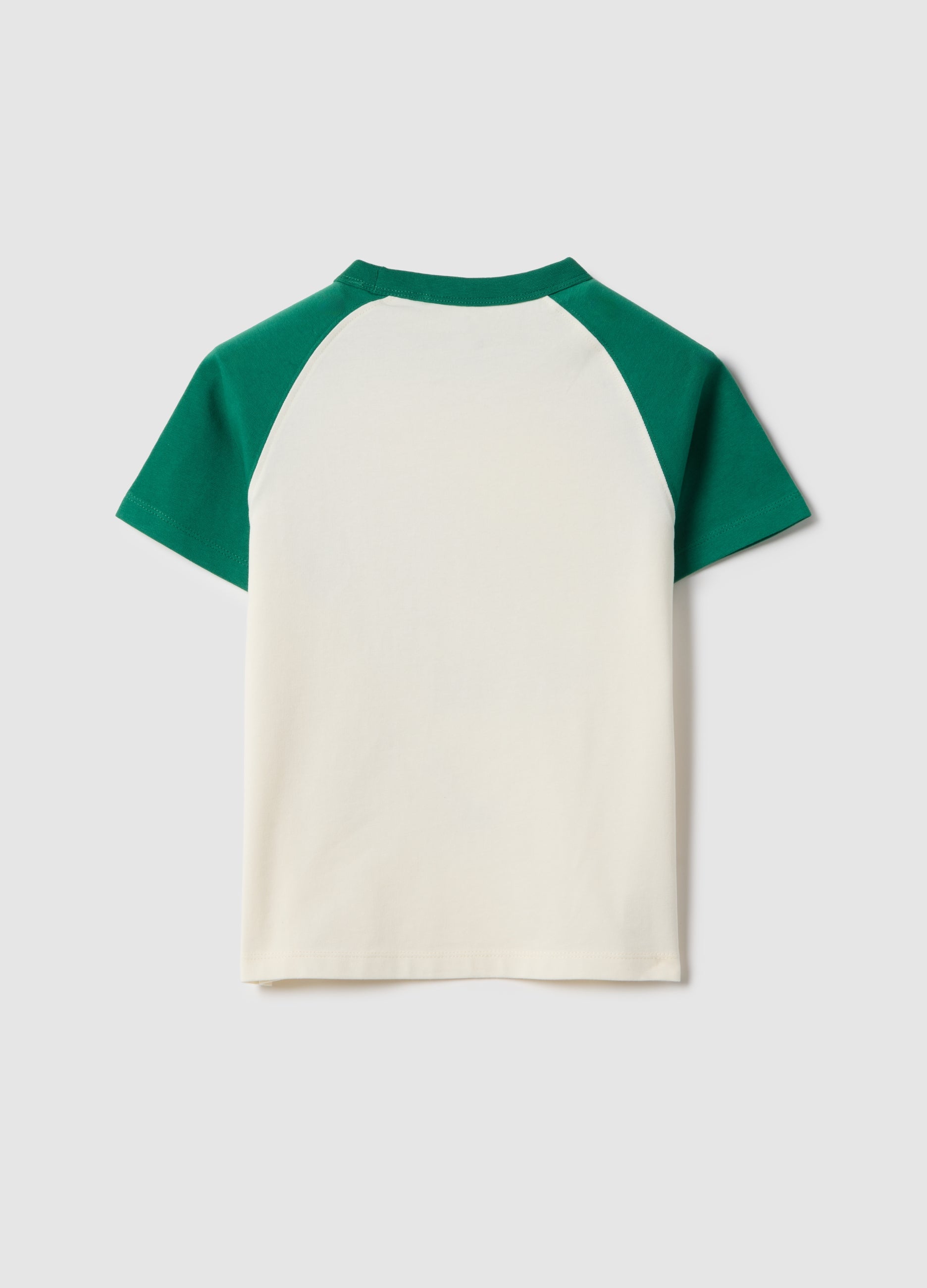 Ovs Children'S Multicolour Cotton Blend T-Shirt With Mickey Mouse Print