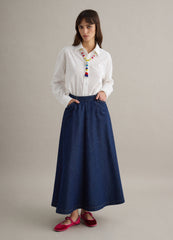 OVS Oversized Fit White Pure Cotton Sangallo Shirt