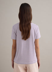 OVS Green And White T-Shirt In Pure Cotton Regular Fit