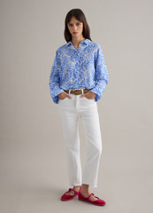 OVS Multicolour Pure Cotton Regular Fit Shirt With Floral Pattern
