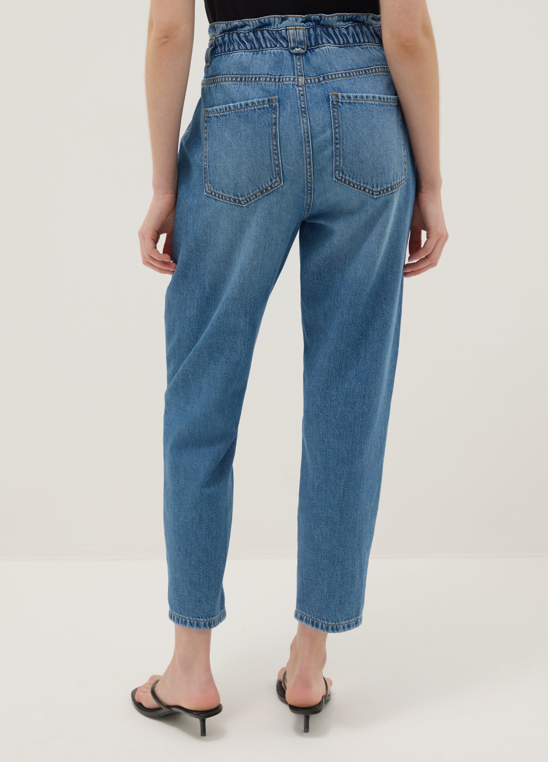 OVS Blue Pure Cotton Baggy Trousers
