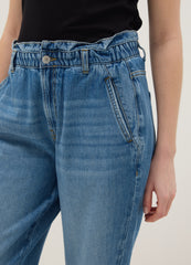 OVS Blue Pure Cotton Baggy Trousers